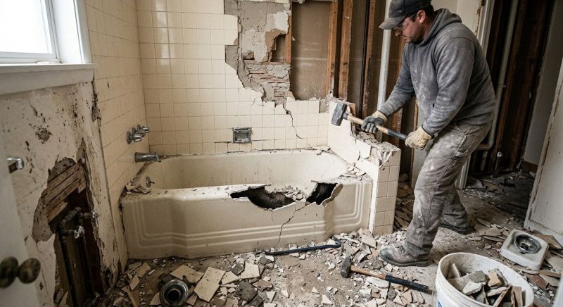 Bathroom Demolition in Bergen County, NJ