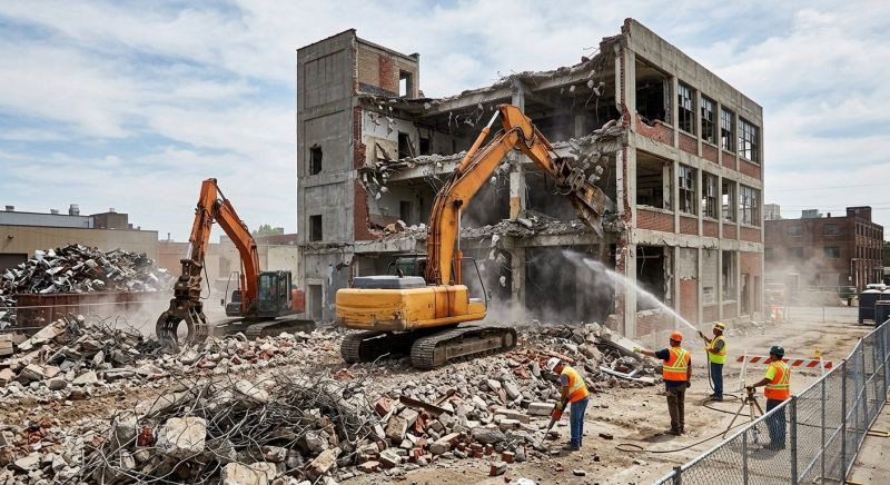 Commercial Building Removal in Sacramento, CA