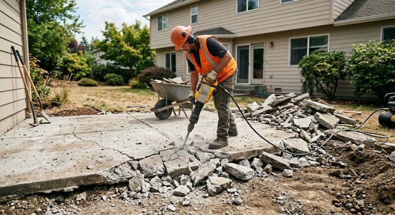Concrete Patio Demolition in Bergen County, NJ