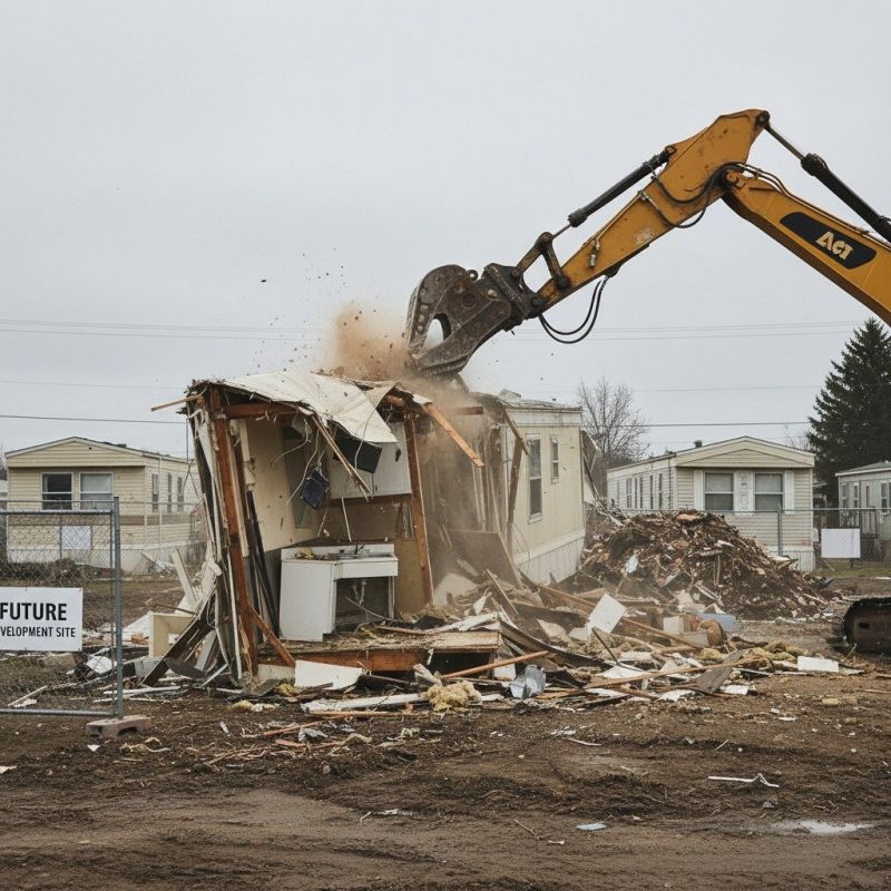 Trailer Home Demolition in Katy, TX